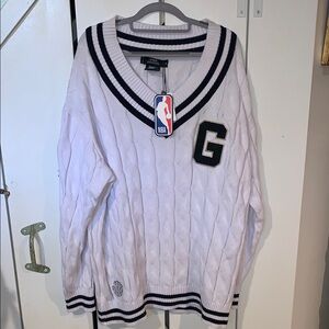 NBA Memphis grizzlies v neck cable knit sweater